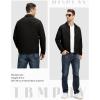 imageTBMPOY Mens Lightweight Jackets Casual Windbreaker Stylish Light Fall Spring Golf Work Dress BusinessBlack