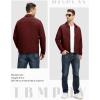 imageTBMPOY Mens Lightweight Jackets Casual Windbreaker Stylish Light Fall Spring Golf Work Dress BusinessRed