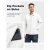 imageTBMPOY Mens Lightweight Jackets Casual Windbreaker Stylish Light Fall Spring Golf Work Dress BusinessWhite1