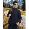 imageTBMPOY Mens Fleece Jackets Lightweight FullZip Fall Jacket Outdoor Hiking Warm Winter Coats with PocketsNavy