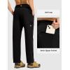 imageTBMPOY Mens Lightweight Hiking Pants Quick Dry 4 Pockets Stretch Water Resistant Travel Fishing Convertible Zip Cargo JoggerBlack