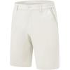imageTBMPOY Mens Shorts Golf 9quot Casual Elastic Waist Quick Dry Flat Front Travel Shorts with 5 PocketsWhite