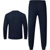 imageTBMPOY Mens Sweatsuits 2 Piece Set Tracksuits Jogging Outfits Long Sleeve Tops Jogger Pants Sweat Track Suits Casual AthleticDark Blue