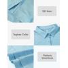 imageTBMPOY Womens Golf Polo Shirts Short Sleeve UPF 50 Dry Fit Athletic Tennis TShirts Zip Up Athletic Sports ShirtButton Sky Blue