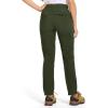 imageTBMPOY Womens Hiking Cargo Pants Lightweight Water Resistant Quick Dry Fishing Camping Travel Work Pant with 6 PocketsArmy Green