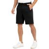 imageTBMPOY Mens 9 Golf Work Shorts Stretch Waistband Dry Fit Hiking Casual Business Dress Athletic Shorts 3 Pockets Black 36