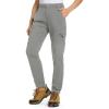 imageTBMPOY Womens Hiking Cargo Pants Lightweight Water Resistant Quick Dry Fishing Camping Travel Work Pant with 6 PocketsMedium Grey