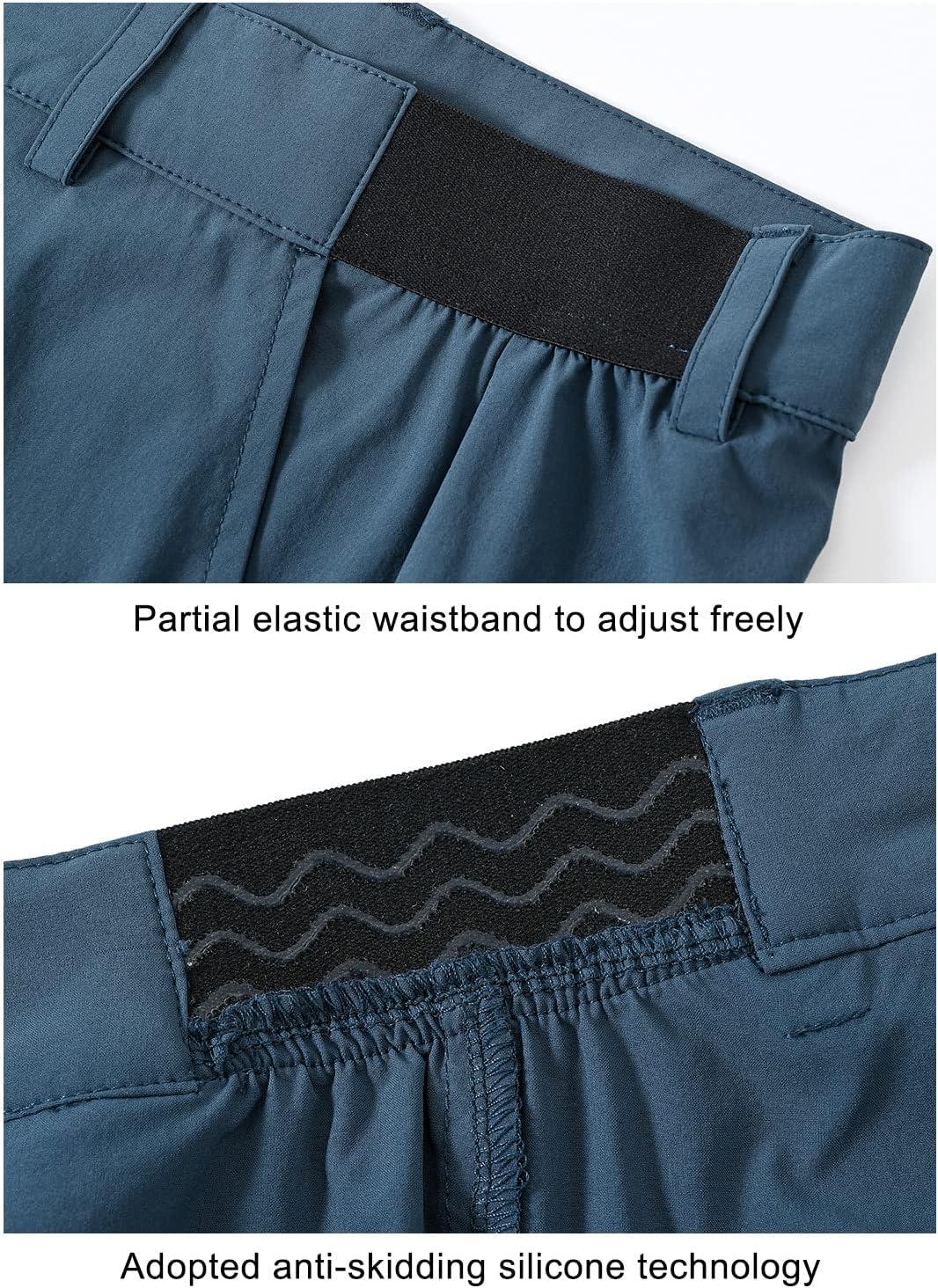 imageTBMPOY Mens Stretch Golf Pants Lightweight Quick Dry Casual Work Pant with 3 Pockets01stone Blue