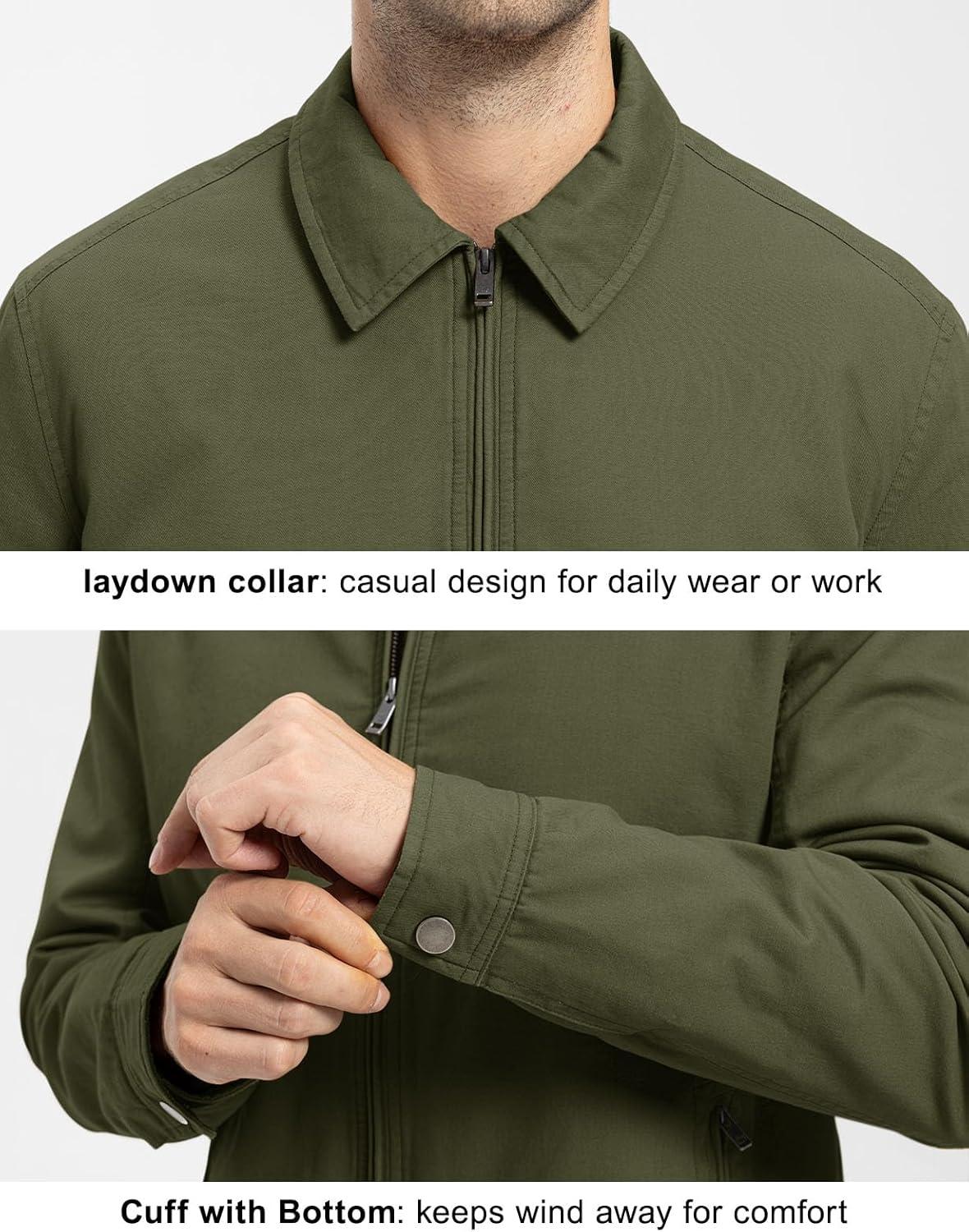 imageTBMPOY mens Men Work CoatsArmy Greenthick