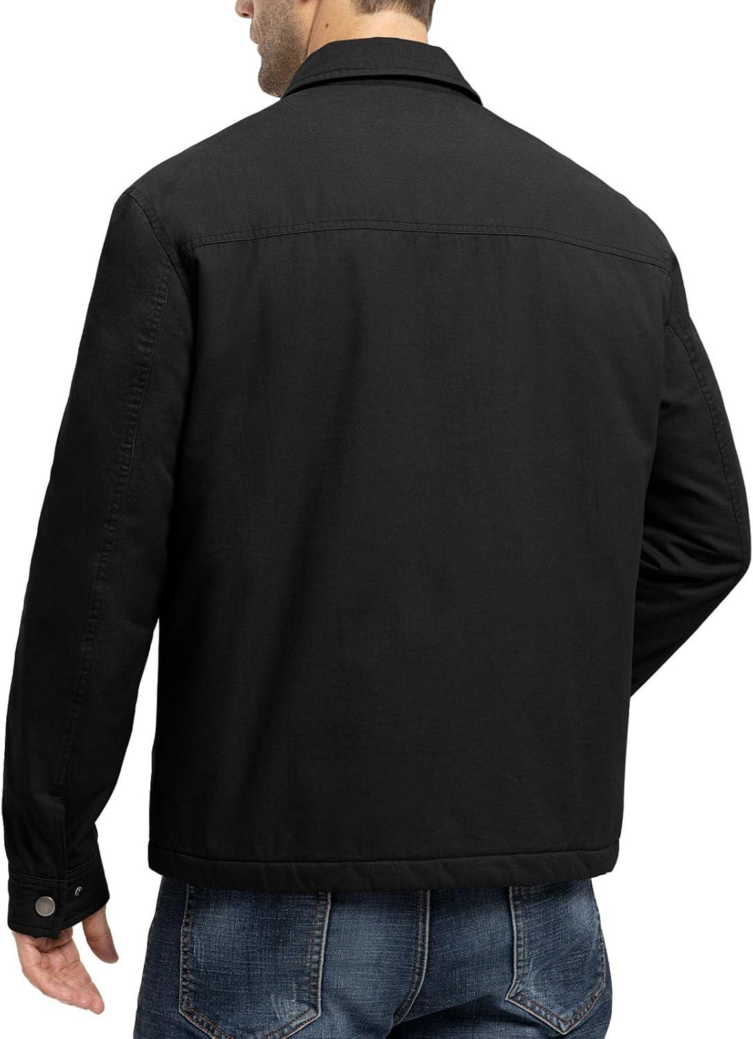 imageTBMPOY mens Men Work CoatsBlackthick