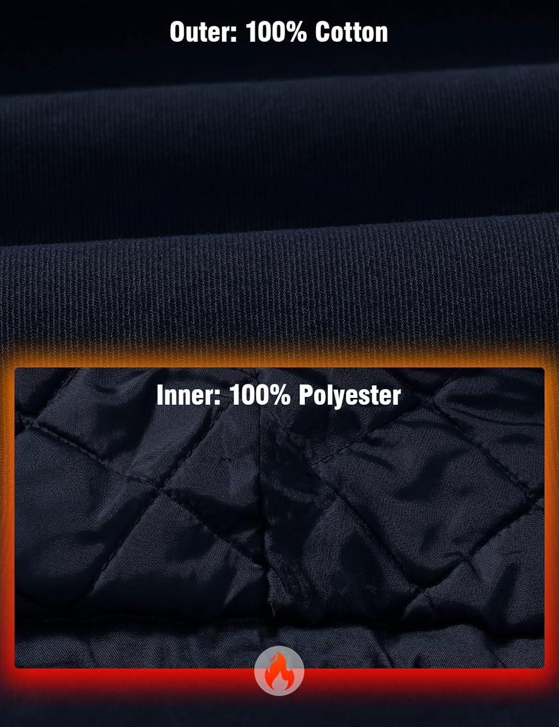 imageTBMPOY mens Men Work CoatsNavythick