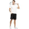 imageTBMPOY Mens 7quot Running Hiking Shorts Quick Dry Athletic Gym Outdoor Sports Workout Short 3 Zipper PocketsA2blackRed