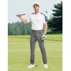 imageTBMPOY Mens Golf Pants Classic Fit Dress Work Pants Lightweight Comfortable Business Casual Pants with 5 PocketsDark Grey
