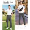 imageTBMPOY Mens Golf Pants Stretch Relaxed Fit with 5 Pockets Comfortable Lightweight Work Dress Pants Summer Casual SlacksDark Grey