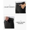 imageTBMPOY Mens Hiking Pants Lightweight 6 Cargo Pockets Quick Dry Water Resistant Outdoor Travel Work FishingBlack