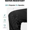 imageTBMPOY Mens Hiking Pants Lightweight Quick Dry 3 Pockets Travel Fishing WaterResistant Athletic Workout SweatpantsBlack