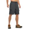 imageTBMPOY Mens Hiking Shorts with 5 Zip Pockets 9 Lightweight Outdoor Work Athletic Travel Short for Men Casual RunningDark Grey