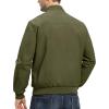 imageTBMPOY Mens Light Jackets Waterproof Bomber Work Jacket Causal Windbreaker Full Zip Golf Dress Outwear CoatsGreen02 Style