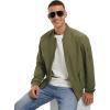 imageTBMPOY Mens Lightweight Bomber Jackets Light Track Jackets Casual Summer Windbreaker Outdoor Golf Fashion Coat for MenA2green