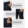 imageTBMPOY Mens Lightweight Hiking Travel Pants 5 Zip Pockets Stretch Quick Dry Work Pant Cargo Outdoor Camping FishingNavy