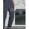 imageTBMPOY Mens Snow Ski Fleece Lined Hiking Pants Waterproof Winter Snowboard Warm Outdoor Insulated Pants WindproofGrey