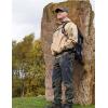 imageTBMPOY Mens Snow Ski Waterproof Softshell Snowboard Pants Outdoor Hiking Fleece Lined Wear Resistant WindproofNavy