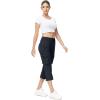 imageTBMPOY Womens Capri Pants Lightweight Quick Dry Hiking Cargo Pockets Casual Water Resistant Travel Cropped CottonNavy Blue1