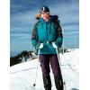 imageTBMPOY Womens Hiking Cargo Pants Outdoor Waterproof Windproof Softshell Fleece Snow PantsPurple