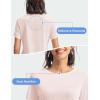 imageTBMPOY Womens Short Sleeve Workout Tops TShirts Breathable Quick Dry UPF 30 Athletic Exercise Tee Shirts with Side SlitsLight Pink