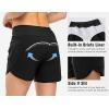 imageTBMPOY Womens Swim Board Shorts with Zipper Pockets 5 High Waisted Bathing Suit Swimwear Quick Dry Beach ShortBlack