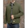 imageTBMPOY mens Men Work CoatsArmy Greenthick