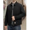 imageTBMPOY mens Men Work CoatsBlackthick