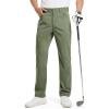 imageTBMPOY Mens Golf Pants Classic Fit Dress Work Pants Lightweight Comfortable Business Casual Pants with 5 PocketsArmy Green