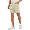 imageTBMPOY Mens Golf Shorts 7quot Stretch Dress Casual Elastic Waist Short Quick Dry Lightweight Hiking Shorts with 4 PocketsLight Khaki