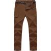 imageTBMPOY Mens Hiking Cargo Pants Lightweight Waterproof Quick Dry Outdoor Summer Fishing Camping Mountain PantC22dark Brown