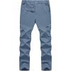 imageTBMPOY Mens Hiking Pants Lightweight 6 Cargo Pockets Quick Dry Water Resistant Outdoor Travel Work FishingStone Blue