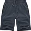 imageTBMPOY Mens Hiking Shorts Lightweight Outdoor Sports Shorts 7quot Quick Dry Athletic Running Gym Shorts with Zipper PocketsCold Grey