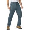 imageTBMPOY Mens Lightweight Hiking Travel Pants 5 Zip Pockets Stretch Quick Dry Work Pant Cargo Outdoor Camping FishingStone Blue