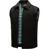 imageTBMPOY Mens Vest Casual Lightweight Thin Utility 3 Zip Pockets Stylish Sleeveless Jackets Summer Fall Golf Travel BusinessBlack