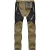 imageTBMPOY Womens Hiking Cargo Pants Outdoor Waterproof Windproof Softshell Fleece Snow Pants7khaki