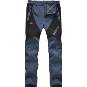 imageTBMPOY Womens Hiking Cargo Pants Outdoor Waterproof Windproof Softshell Fleece Snow Pants2cool Gray