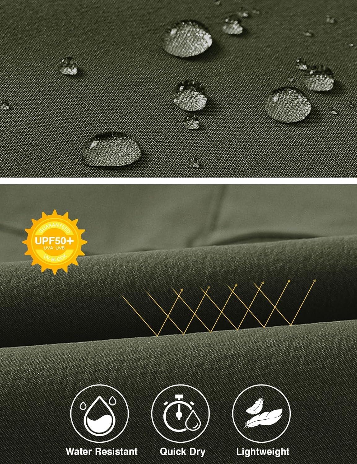 imageTBMPOY Mens Hiking Pants Lightweight 6 Cargo Pockets Quick Dry Water Resistant Outdoor Travel Work Fishing2army Green