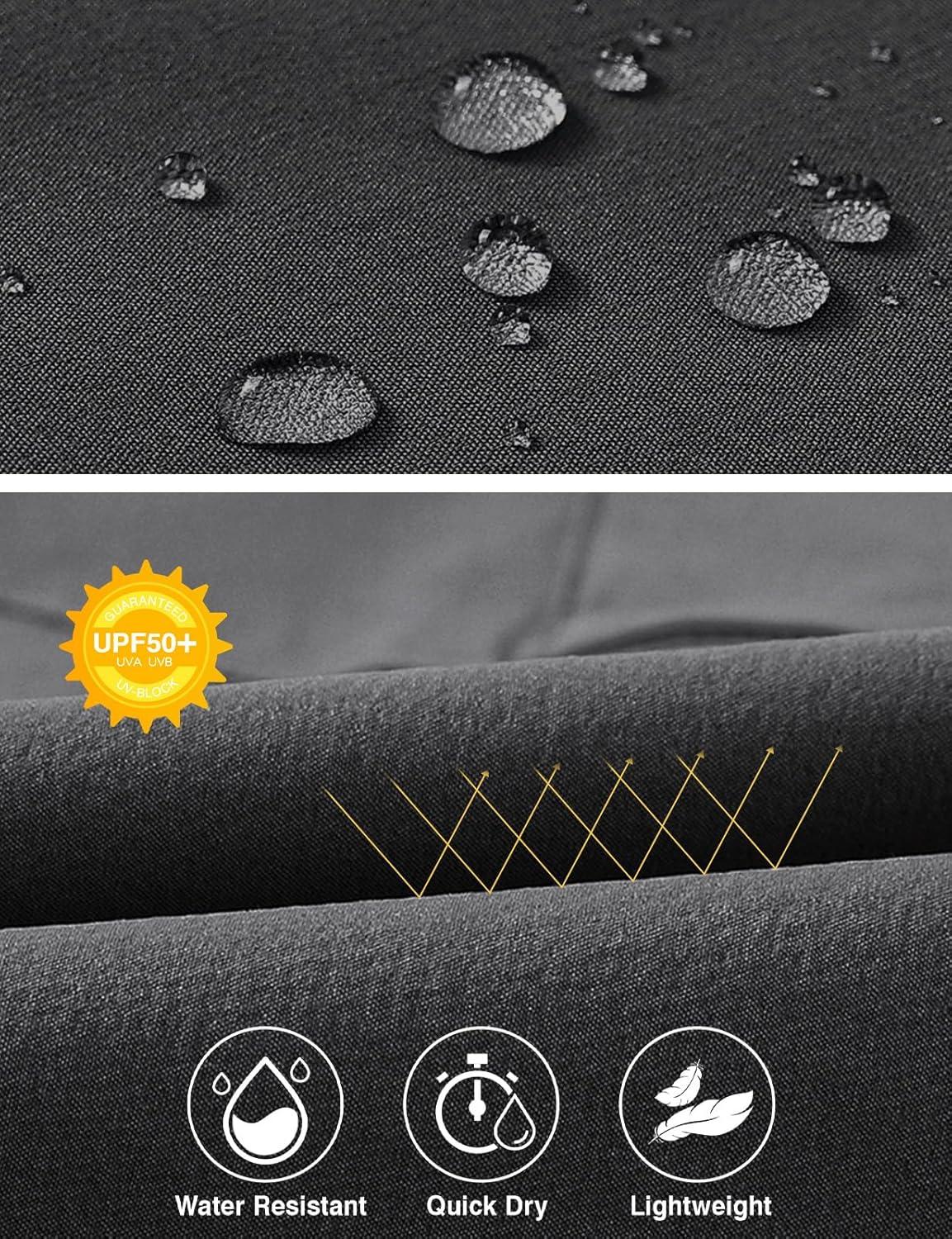imageTBMPOY Mens Hiking Pants Lightweight 6 Cargo Pockets Quick Dry Water Resistant Outdoor Travel Work Fishing2dark Grey