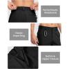 imageTBMPOY Mens Hiking Cargo Shorts 9quot Quick Dry Stretch Work Golf Shorts Outdoor 5 Pockets Elastic Waist for Travel CasualBlack