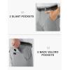 imageTBMPOY Mens Hiking Pants Lightweight 6 Cargo Pockets Quick Dry Water Resistant Outdoor Travel Work Fishing2light Grey