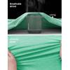 imageTBMPOY Mens Hiking Shirts 14 Zip Running Sun Protection Pullover Long Sleeve UPF 50 Lightweight Fishing Rash GuardEmerald Green