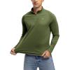 imageTBMPOY Mens Hiking Shirts 14 Zip Running Sun Protection Pullover Long Sleeve UPF 50 Lightweight Fishing Rash GuardGreen1
