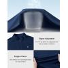 imageTBMPOY Mens Hiking Shirts 14 Zip Running Sun Protection Pullover Long Sleeve UPF 50 Lightweight Fishing Rash GuardNavy1