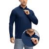 imageTBMPOY Mens Hiking Shirts 14 Zip Running Sun Protection Pullover Long Sleeve UPF 50 Lightweight Fishing Rash GuardNavy1