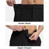 imageTBMPOY Mens Hiking Shorts Quick Dry 6 Cargo Pockets Water Resistants Stretch Shorts with PocketsBlack